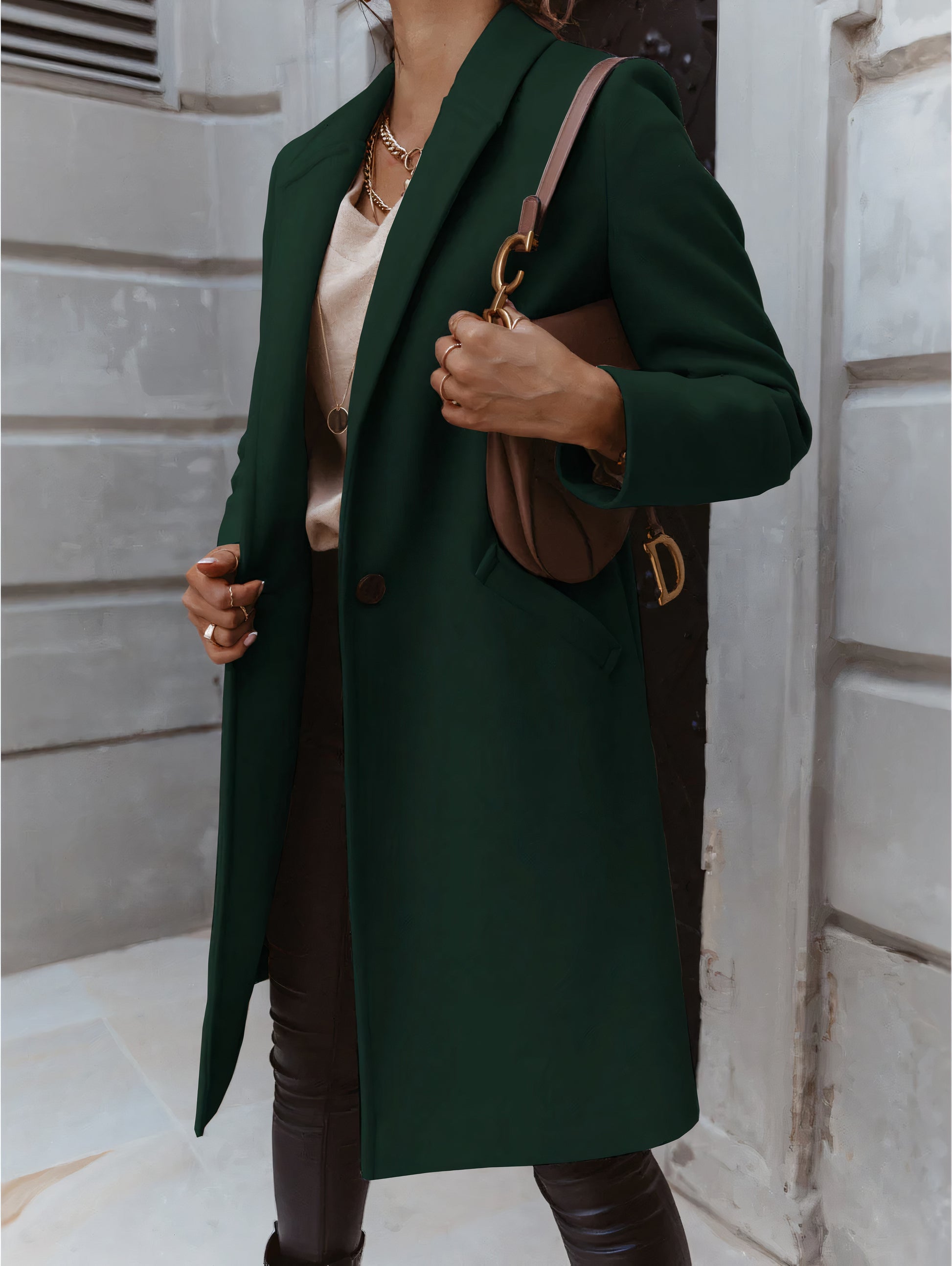 Elegante winterjas voor dames, perfect voor herfst- en winterdagen.