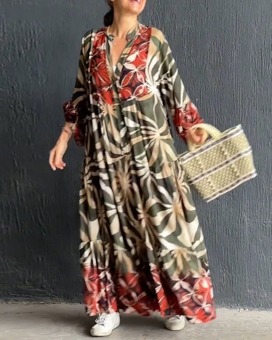 Losse jurk met print - Minette