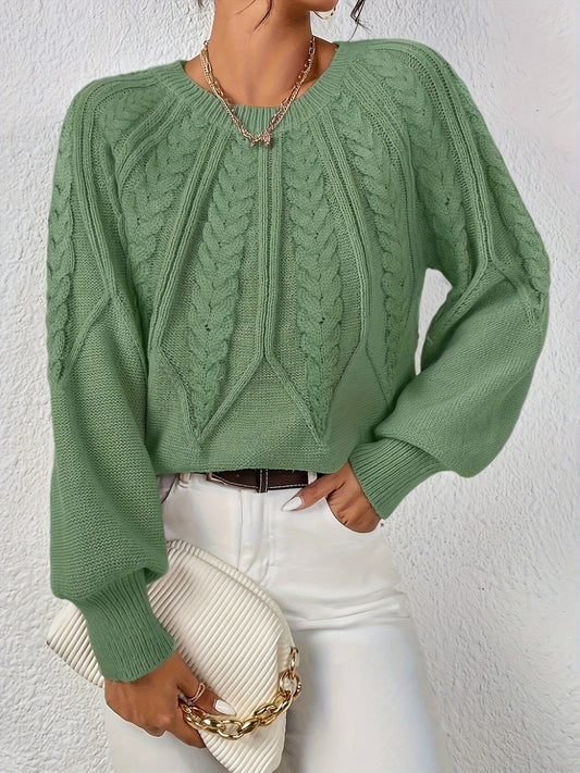 Knusse gebreide trui voor dames, ideaal voor koude winterdagen en gezellige outfits