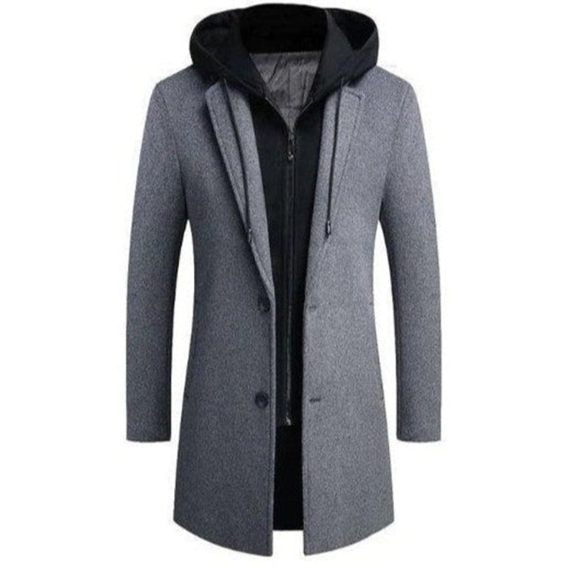 Elegante lange warme herenjas - Brody