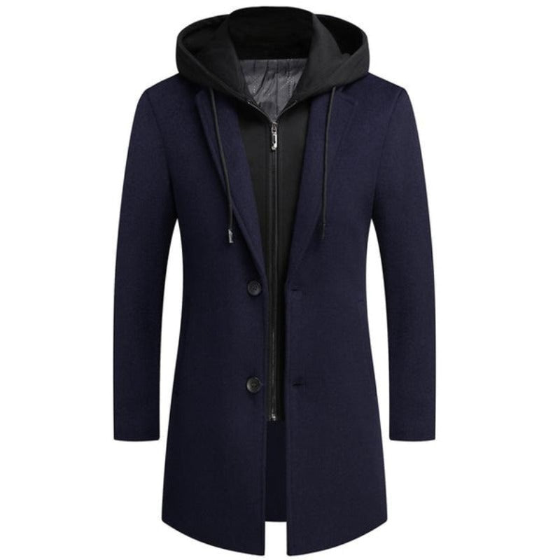 Elegante lange warme herenjas - Brody