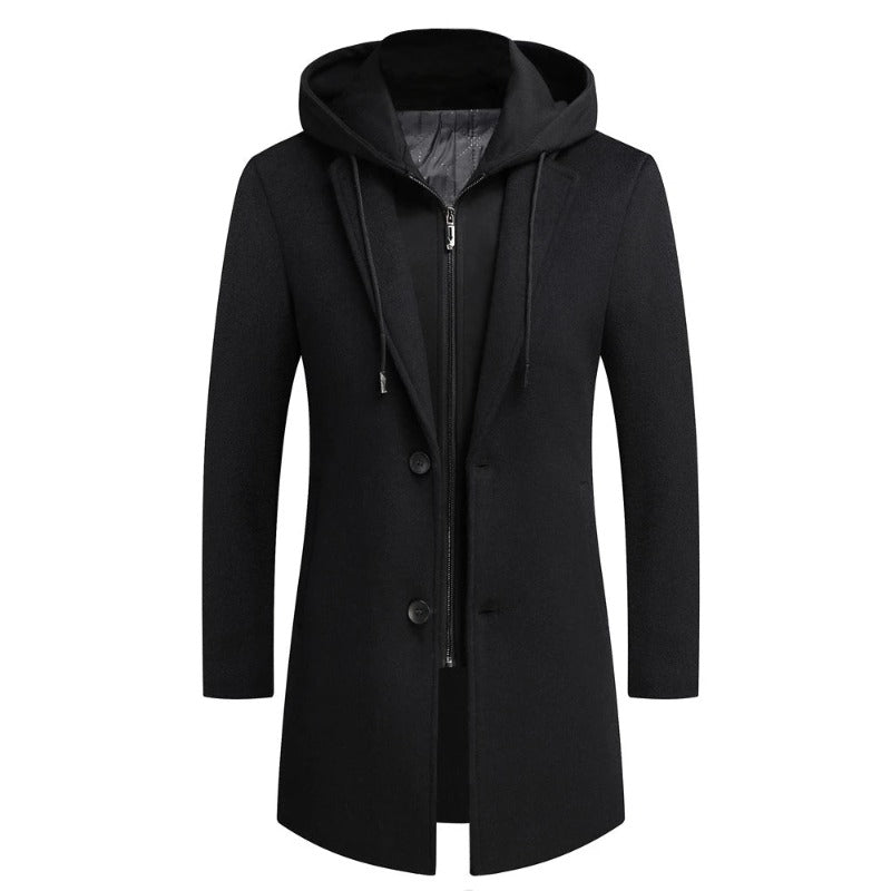 Elegante lange warme herenjas - Brody