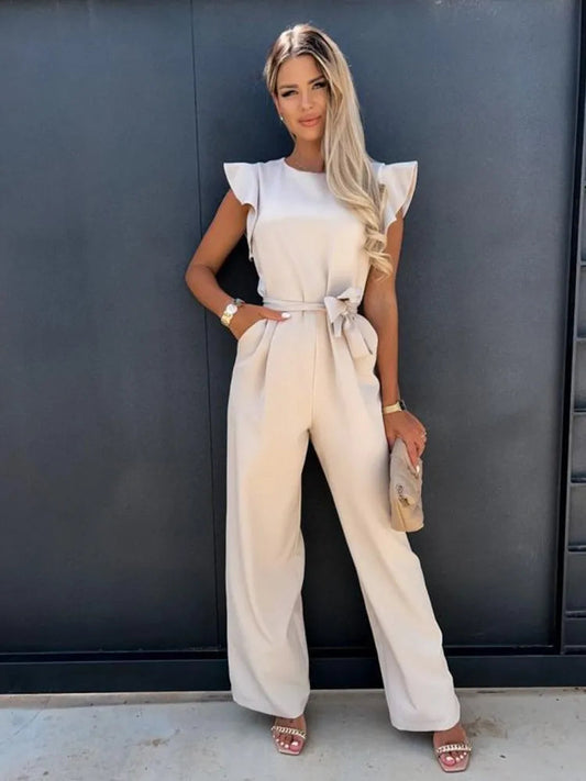 Elegante jumpsuit met ruches - Cayce