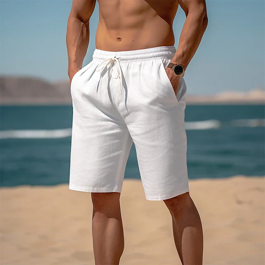 Hoogwaardige linnen shorts voor heren, ideaal voor een stijlvolle zomerse look.