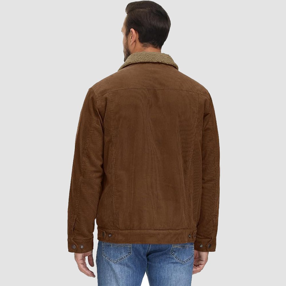 Corduroy herenjas met sherpa voering - Joep