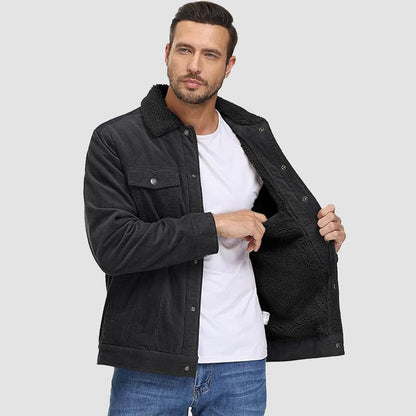 Corduroy herenjas met sherpa voering - Joep
