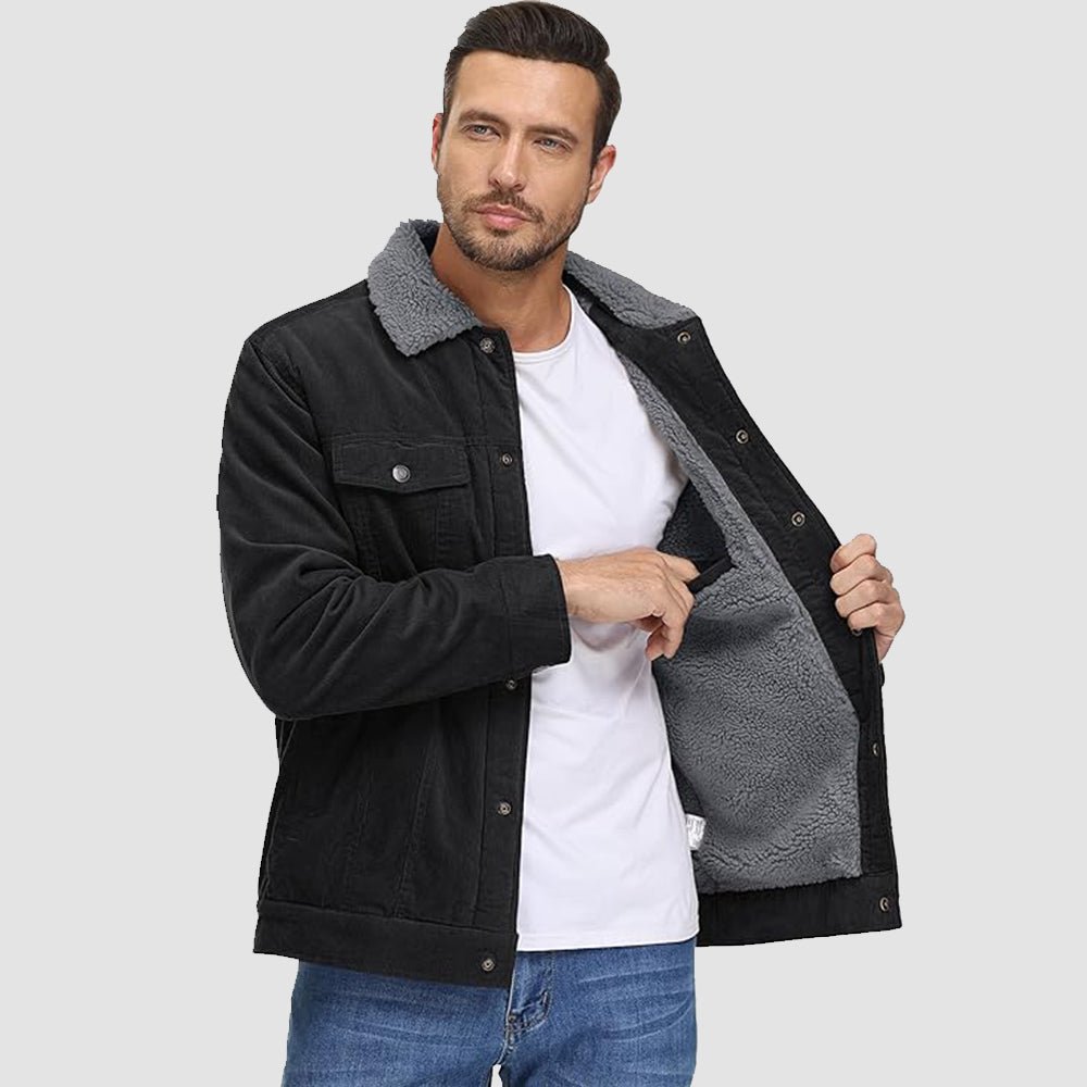 Corduroy herenjas met sherpa voering - Joep