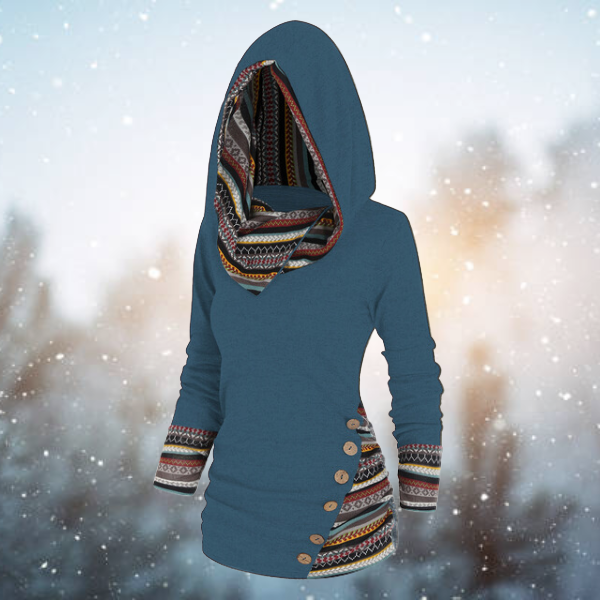 Modieuze trui met capuchon voor dames, comfortabel en stijlvol, met een nonchalante capuchon voor een trendy look