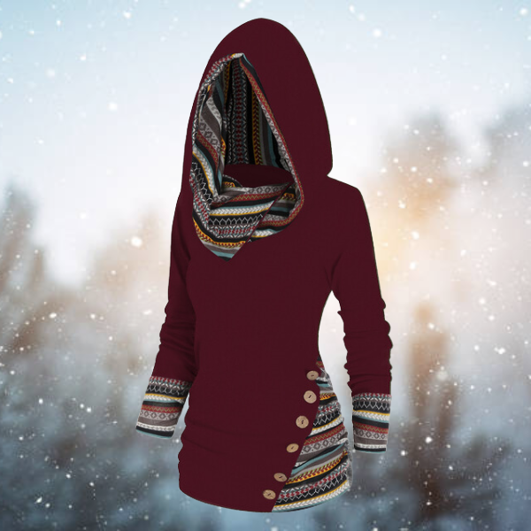 Modieuze trui met capuchon voor dames, comfortabel en stijlvol, met een nonchalante capuchon voor een trendy look