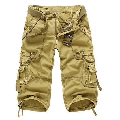 Comfortabele en functionele cargo shorts met meerdere zakken voor heren, ideaal voor de zomer en buitenactiviteiten