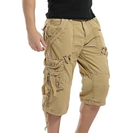 Comfortabele en functionele cargo shorts met meerdere zakken voor heren, ideaal voor de zomer en buitenactiviteiten