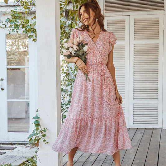 Elegante midi zomerjurk - Aula