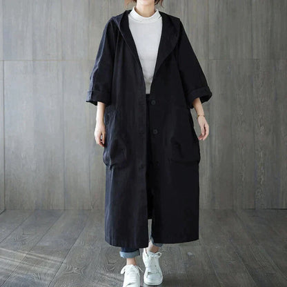 Stijlvolle oversized trenchcoat voor dames - Arnita