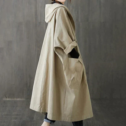 Stijlvolle oversized trenchcoat voor dames - Arnita