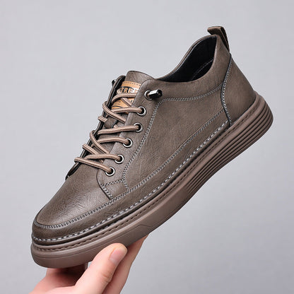 Echt leren herenschoenen, ideaal voor de herfst en winter, leer van hoge kwaliteit met een comfortabele zool en antislipzool.