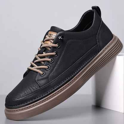 Echt leren herenschoenen, ideaal voor de herfst en winter, leer van hoge kwaliteit met een comfortabele zool en antislipzool.
