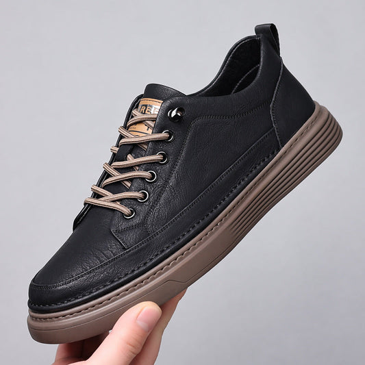 Echt leren herenschoenen, ideaal voor de herfst en winter, leer van hoge kwaliteit met een comfortabele zool en antislipzool.