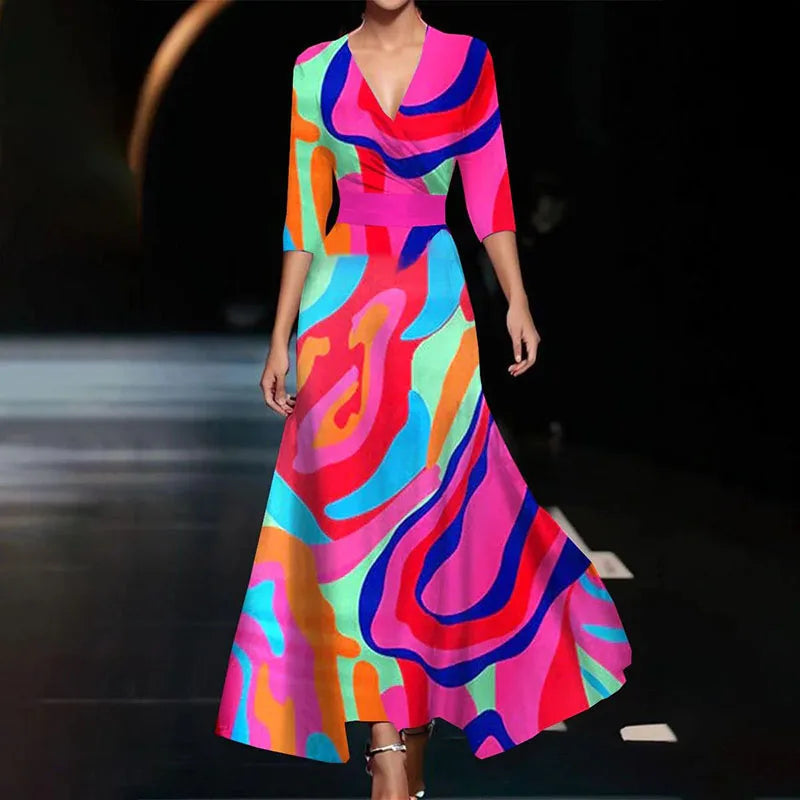 Stijlvolle en luchtige maxi-jurk voor zomerse dagen - licht, elegant en perfect voor warme dagen.