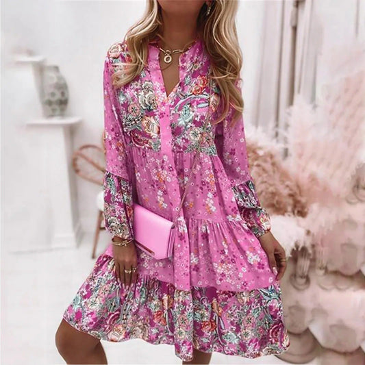 Stijlvolle en vloeiende zomerjurk voor vrouwen - licht, elegant en perfect voor warme dagen.