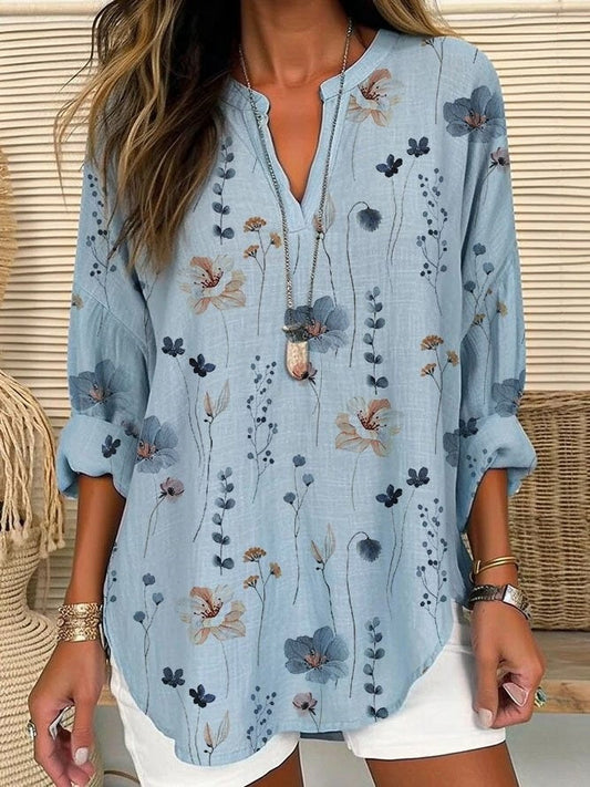 Stijlvolle damesblouse met bloemenpatroon - vrouwelijk, licht en perfect voor de zomer