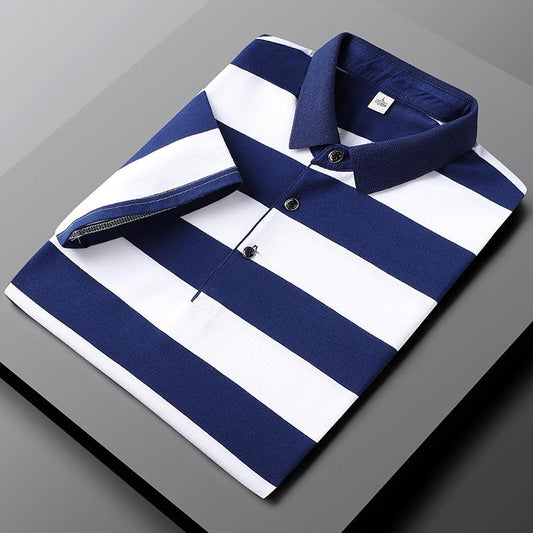 Veelzijdig gestreept zomerpoloshirt voor heren - lichtgewicht, stijlvol en perfect voor lente en zomer