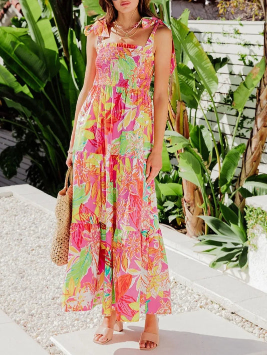 Elegante en luchtige zijden jurk voor warme lente- en zomerdagen