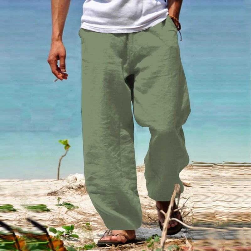 Lichtgewicht casual broek voor de zomer met ademende stof en comfortabele pasvorm