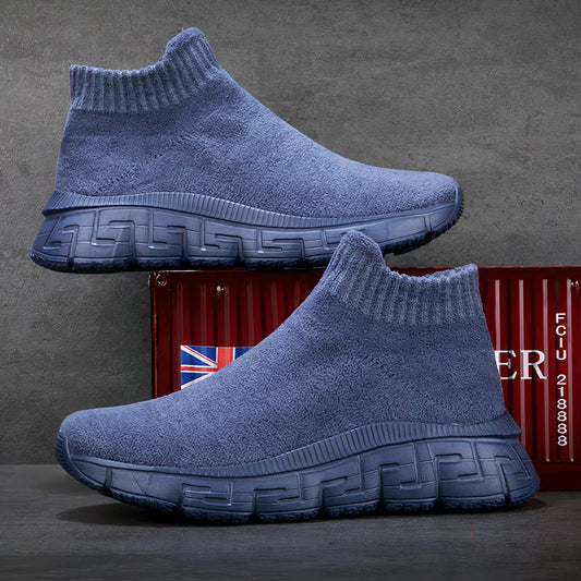 Warme, modieuze herensneakers met zacht materiaal en een robuuste zool, ideaal voor herfst- en winterdagen.