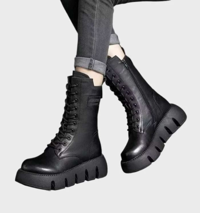 Warme en waterdichte winterlaarzen voor dames, ideaal voor koude herfst- en winterdagen.
