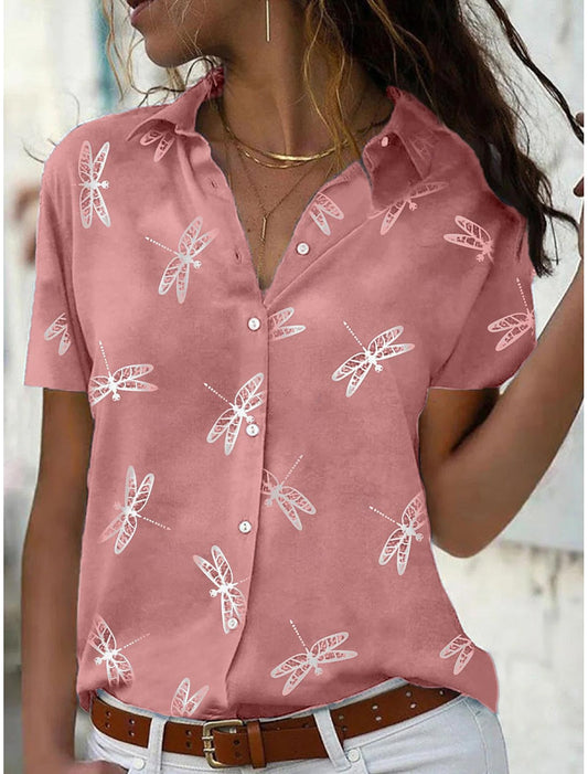 Lichtgewicht en comfortabel zomers damesshirt met een relaxte pasvorm