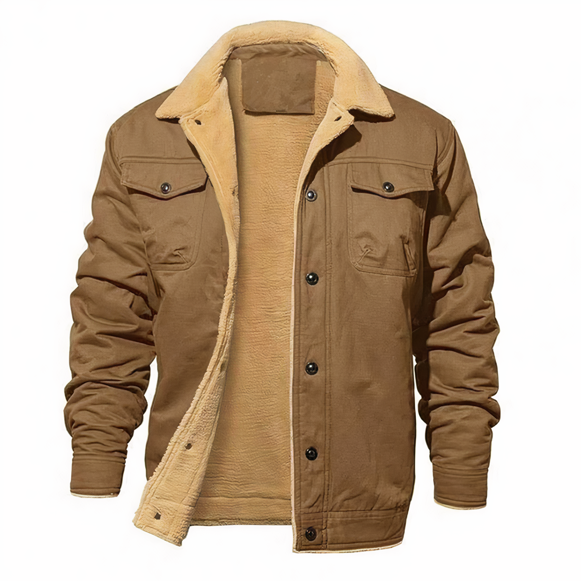Günter - Stylische Winter-Bomberjacke Braun / S