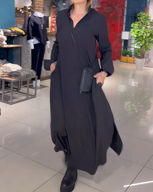 Maxi-jurk met lange mouwen - Ariya