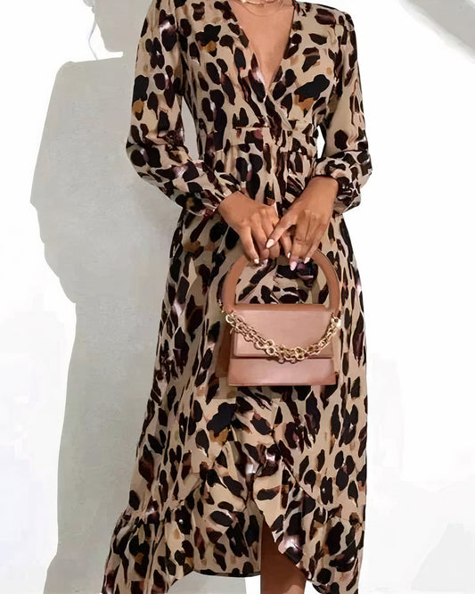 Jurk met luipaardprint - Wilda