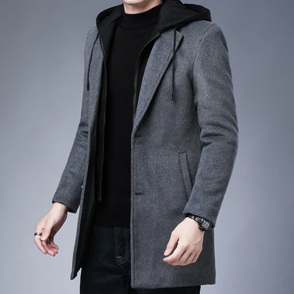 Wollen trenchcoat voor heren - Zen
