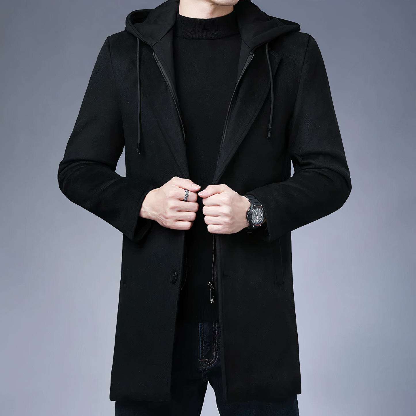 Wollen trenchcoat voor heren - Zen