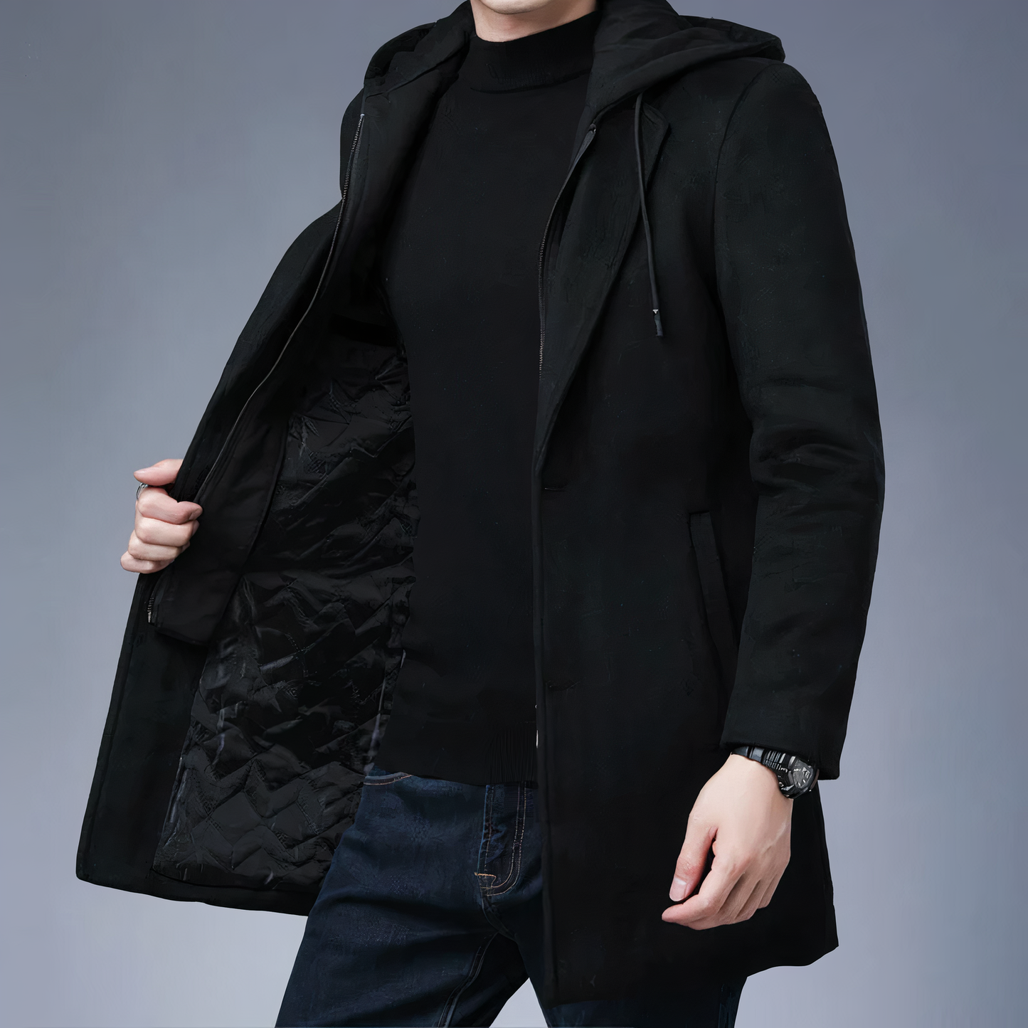 Wollen trenchcoat voor heren - Zen
