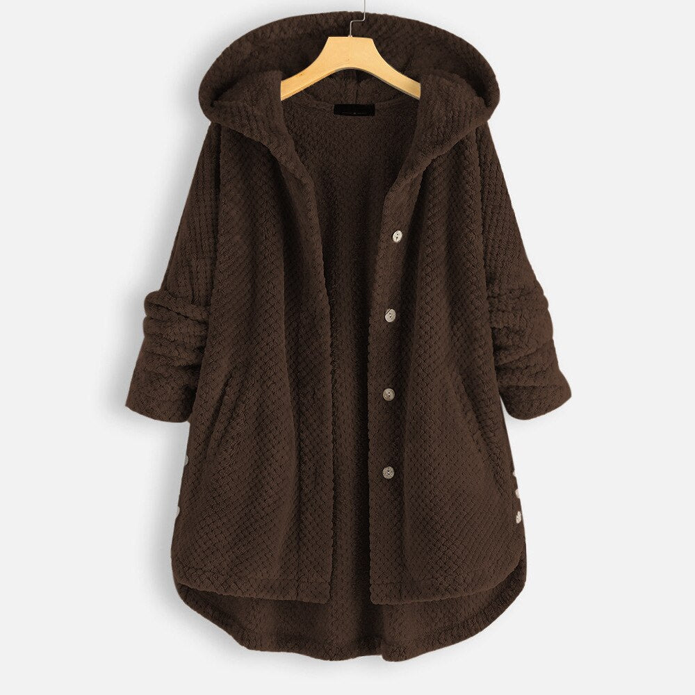 Oversized jas met capuchon voor dames - Arabella