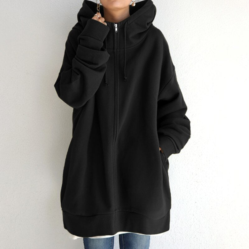 Knusse oversized winter pullover hoodie - Cassandra